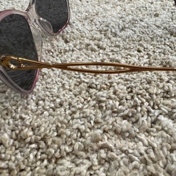 NEW Coach Gradient Transparent Violet 56418H Womens Polarized Sunglasses in Case - Picture 3 of 6